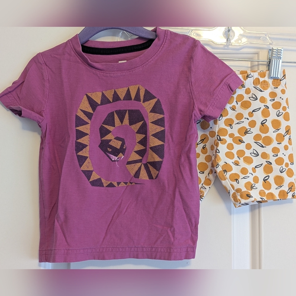 GUC Tea Collection T-Shirt And Bike Shorts - 2T
